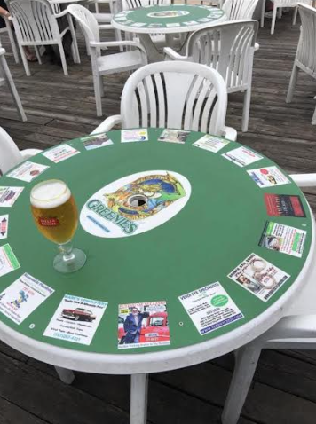 Tabletop advertising display sample