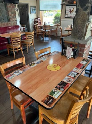 Tabletop advertising display sample