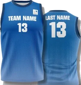 Fade custom volleyball jersey, front and back