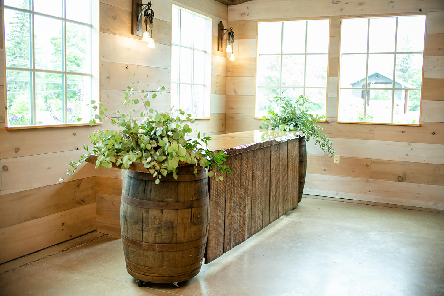 Live edge bar