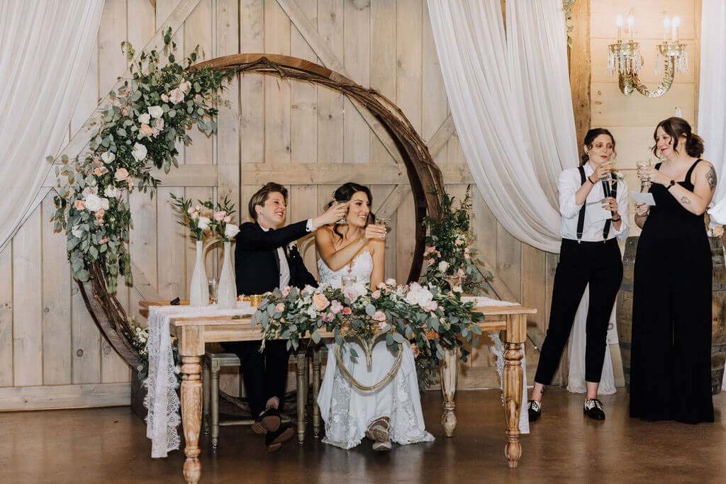 Wedding photo at The Sablewood — Pamela & Amberly