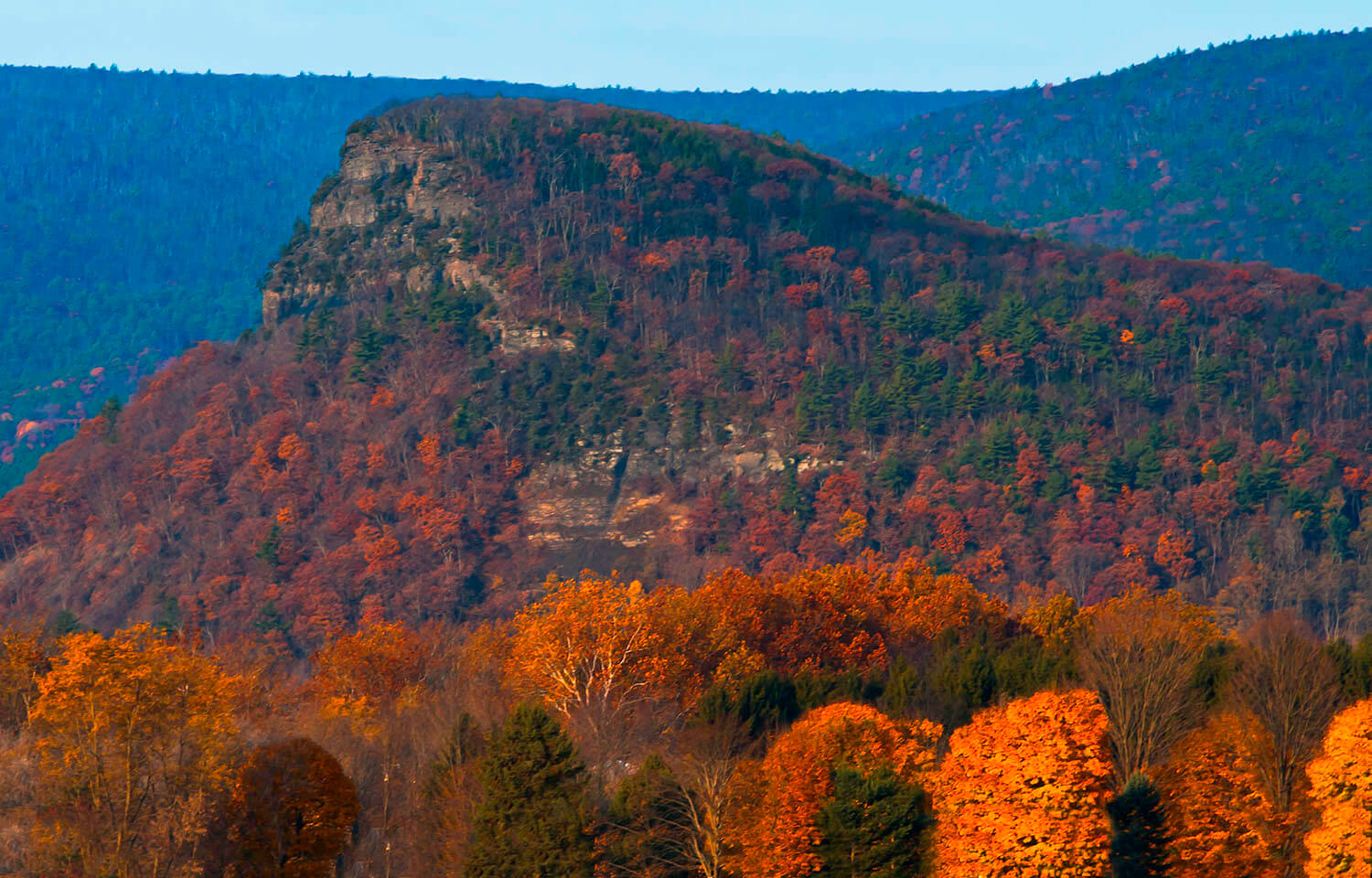 Vroman's Nose Hiking Trail — View from Summit, Autumn
